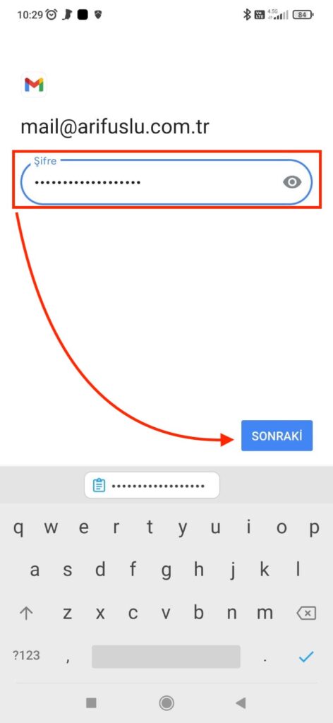 android gmail aplikasyonuna kurumsal eposta ekleme 5